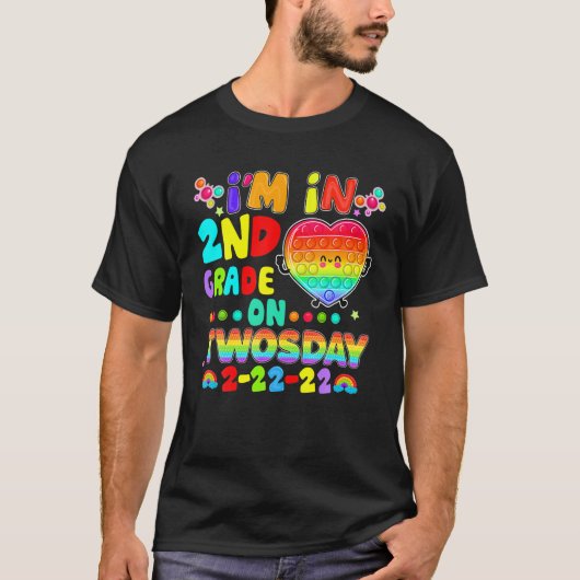 Ik ben 2de graad op 22.22.2022 dinsdag februari t-shirt (Voorkant)
