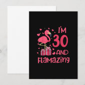 Ik ben 30 en ik ben ontvlammend - verbluffend 30e  kaart (Voorkant / Achterkant)