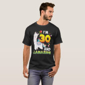 Ik ben 30 jaar oud 30e verjaardag Llamazing Llamaz T-shirt (Voorkant volledig)