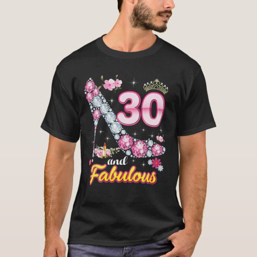 Ik ben 30 jaar oud en geweldig gelukkig 30e verjaa t-shirt (Voorkant)