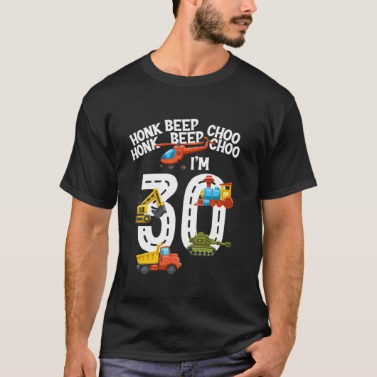 Ik ben 30e verjaardag Cool Trucks Lover 30 Jaar Ou T-shirt (Voorkant)