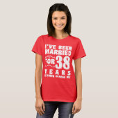Ik ben 38 Jaar Getrouwd Afscheid Van De Maagdelijk T-shirt (Voorkant volledig)