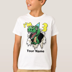 Ik ben 3 Dinosaur T-shirt