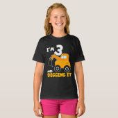 Ik ben 3 en Graven het T-shirt (Voorkant volledig)