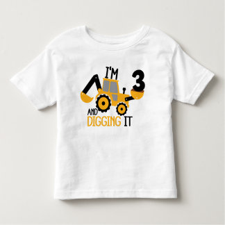 Ik ben 3 en ik citeer de bouw van de Birthday Boy Kinder Shirts
