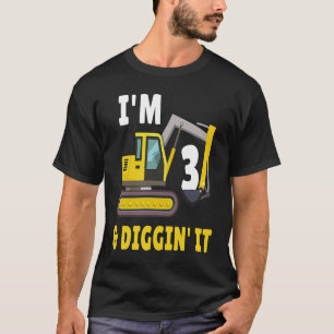 Ik ben 3 en ik citeer het 3de verjaardag. t-shirt