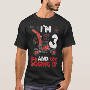 Ik ben 3 en ik citeer het drie en citeer het graaf t-shirt