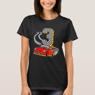 Ik ben 3 jaar oud voor racewagens Kinder, 3e bille T-shirt