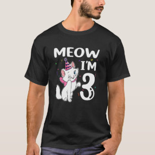 Ik ben 3-jarige kat-3-jarig meisje t-shirt
