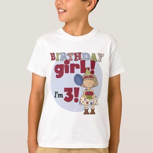 Ik ben 3 Verjaardags Meisje Tshirts en Geschenken (Voorkant)