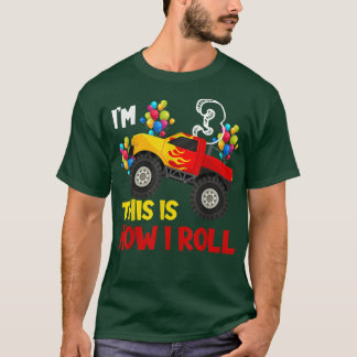Ik ben 3de: zo kan ik Monster Truck 3rd Birth T-shirt