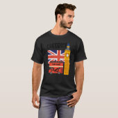 Ik ben 40 40ste verjaardag British London Theme Fo T-shirt (Voorkant volledig)