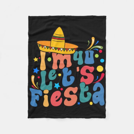 Ik ben 40, laten we feesten fleece deken (Voorkant)