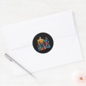 Ik ben 40 Let's Fiesta Ronde Sticker (Envelop)