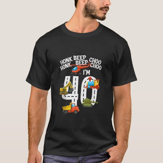 Ik ben 40e verjaardag Cool Trucks Lover 40 Jaar Ou T-shirt (Voorkant)