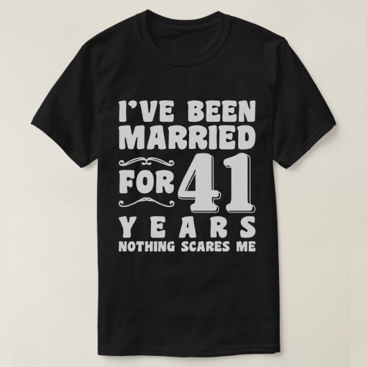Ik Ben 41 Jaar Getrouwd Passend Koppel T-shirt (Design voorkant)