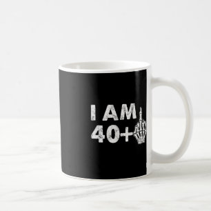 Ik ben 41 jaar oud Leuk Skelet Middelvinger 41st B Koffiemok