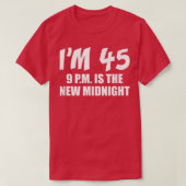 Ik ben 45 uur t-shirt (Design voorkant)
