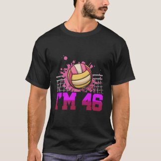 Ik ben 46 volleyballer 46e t-shirt