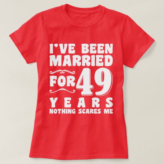 Ik Ben 49 Jaar Getrouwd Matching Koppel T-shirt (Design voorkant)