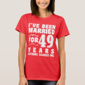 Ik Ben 49 Jaar Getrouwd Matching Koppel T-shirt (Voorkant)
