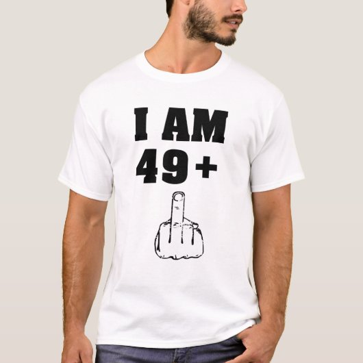 Ik ben 49 plus 1 grappig 50ste verjaardag man shir t-shirt (Voorkant)