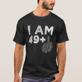Ik ben 49 plus 1 Midden-Vingerfeest. T-shirt (Voorkant)