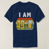 Ik ben 49 plus bier 50e verjaardag t-shirt (Design voorkant)