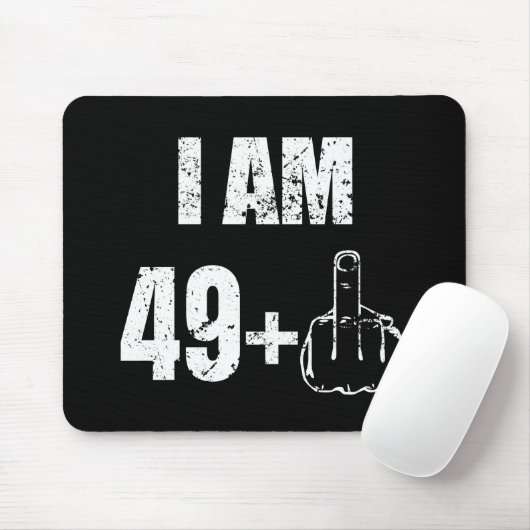 Ik ben 49 plus één grappig 50ste verjaardag mannen muismat (Met muis)