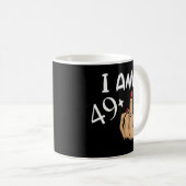Ik ben 49 plus middelvinger 50ste koffiemok (Voorkant rechts)