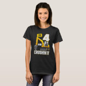 Ik ben 4 en ik citeer de bouwgraafmachine 4e bi t-shirt (Voorkant volledig)