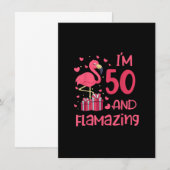 Ik ben 50 en flamazing - Geweldige 50e verjaardag  Kaart (Voorkant / Achterkant)