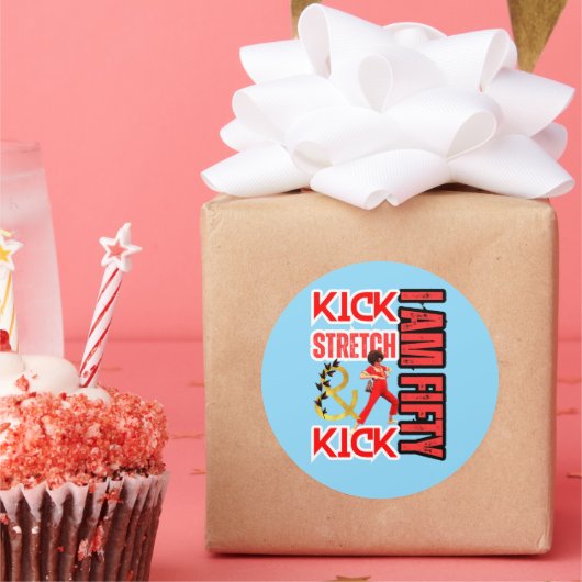 IK BEN 50 RONDE STICKER (Feest)