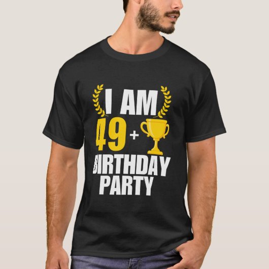 Ik ben 50 verjaardagsfeestje B dag 50ste 50 jaar o T-shirt (Voorkant)