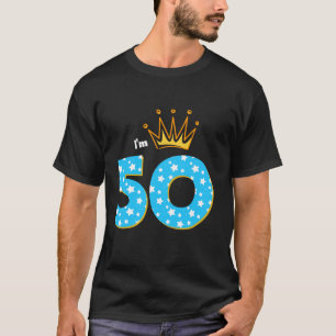 Ik ben 50e verjaardag Party Koning Thema 50 Jaar O T-shirt