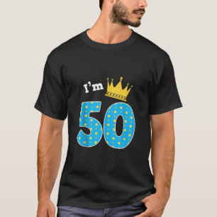 Ik ben 50ste verjaardag Schattige Koningsthema 50  T-shirt