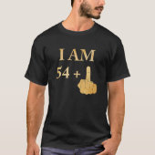 Ik ben 54 plus 1 Funny 55th Birthday 1965 1966 T-shirt (Voorkant)