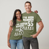 Ik ben 55 jaar getrouwd Man Vrouw Grappig T-shirt (Unisex)