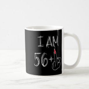 Ik ben 56 Plus 1 Grappig Voor Een 56e Verjaardag V Koffiemok