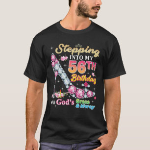 Ik ben 56e verjaardag met Gods hoogheid en Gods ov T-shirt