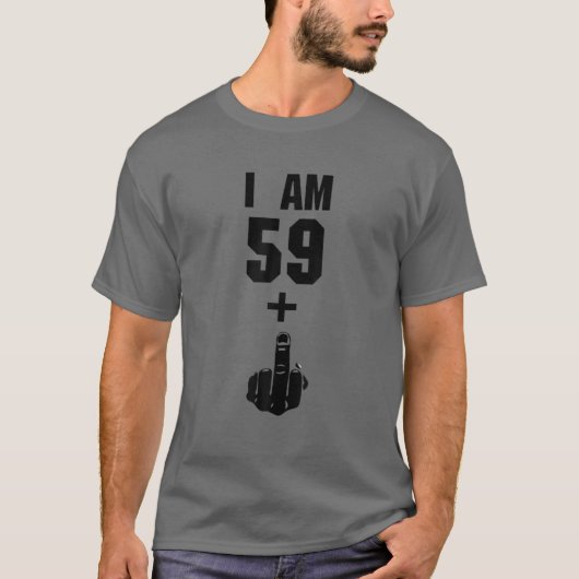 Ik ben 59 plus 1 grappige 60e verjaardag 1960 1961 t-shirt (Voorkant)