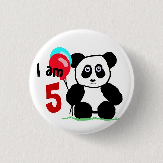 Ik ben 5 ronde button 3,2 cm (Voorkant)