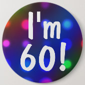 Ik ben 60! Birthday Button Pin (Voorkant)