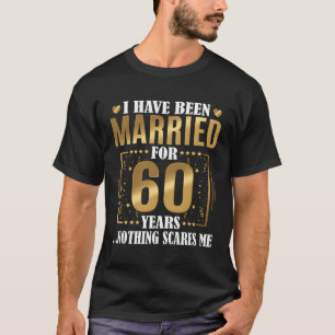 Ik ben 60 jaar getrouwd en 60 jaar lang trouwend. t-shirt