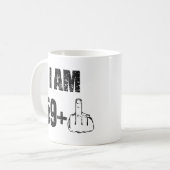 Ik ben 60 jaar oud grappig verjaardags mannen shir koffiemok (Voorkant links)