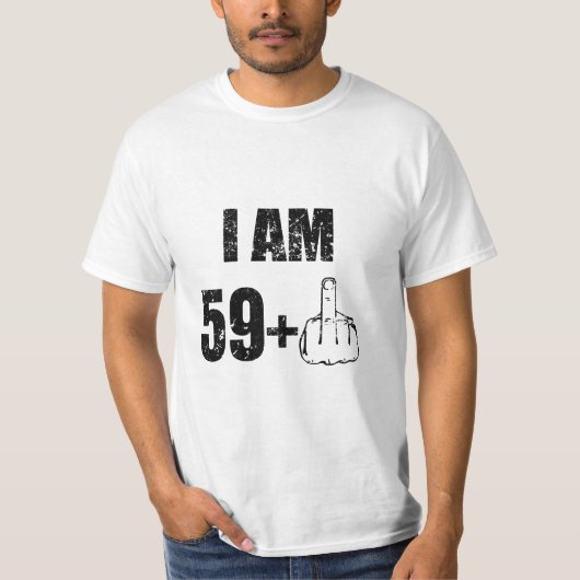 Ik ben 60 jaar oud grappig verjaardags mannen shir t-shirt (Voorkant)