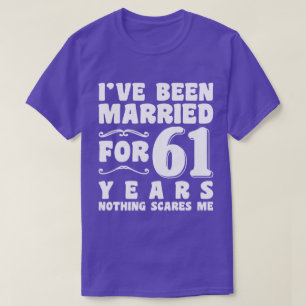 Ik ben 61 jaar getrouwd Grootouders Cool T-shirt