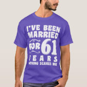 Ik ben 61 jaar getrouwd Grootouders Cool T-shirt (Voorkant)