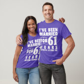 Ik ben 61 jaar getrouwd Grootouders Cool T-shirt (Unisex)