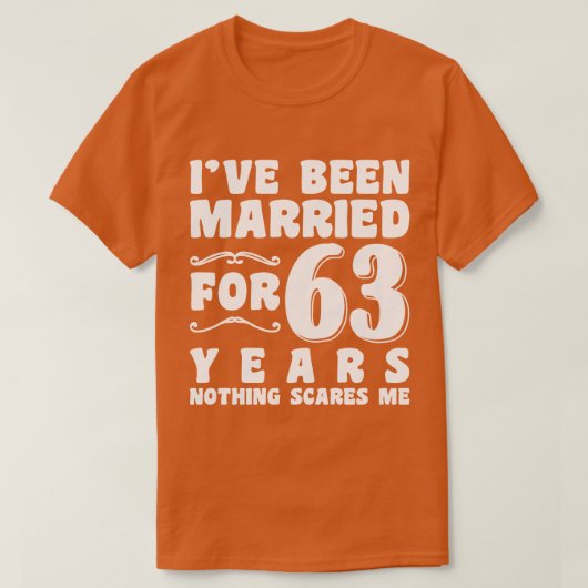 Ik Ben 63 Jaar Getrouwd Grootouders Cool T-shirt (Design voorkant)